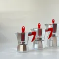 PEDRINI Kaffettiera 3 Tách - Đỏ 6