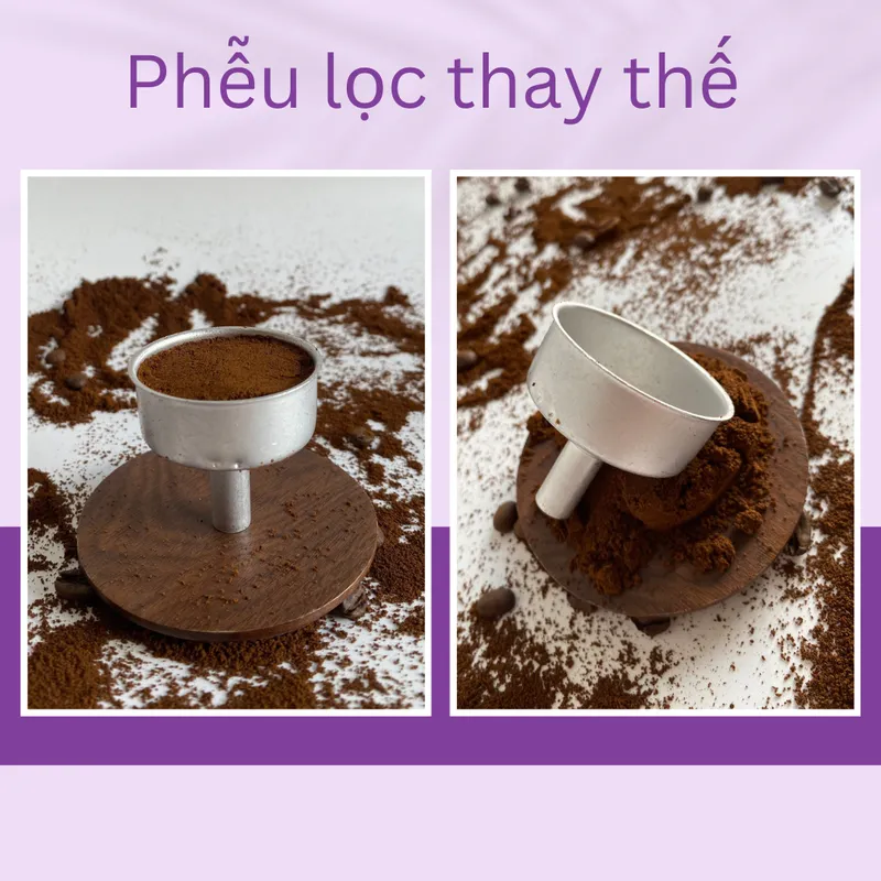 Combo 2x PEDRINI Phễu Thay Thế Kaffettiera Ấm Pha Cà Phê 1 Tách 11