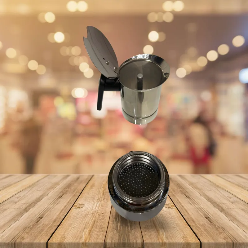 Combo 2x PEDRINI Phễu Thay Thế Kaffettiera Ấm Pha Cà Phê 2 Tách 3