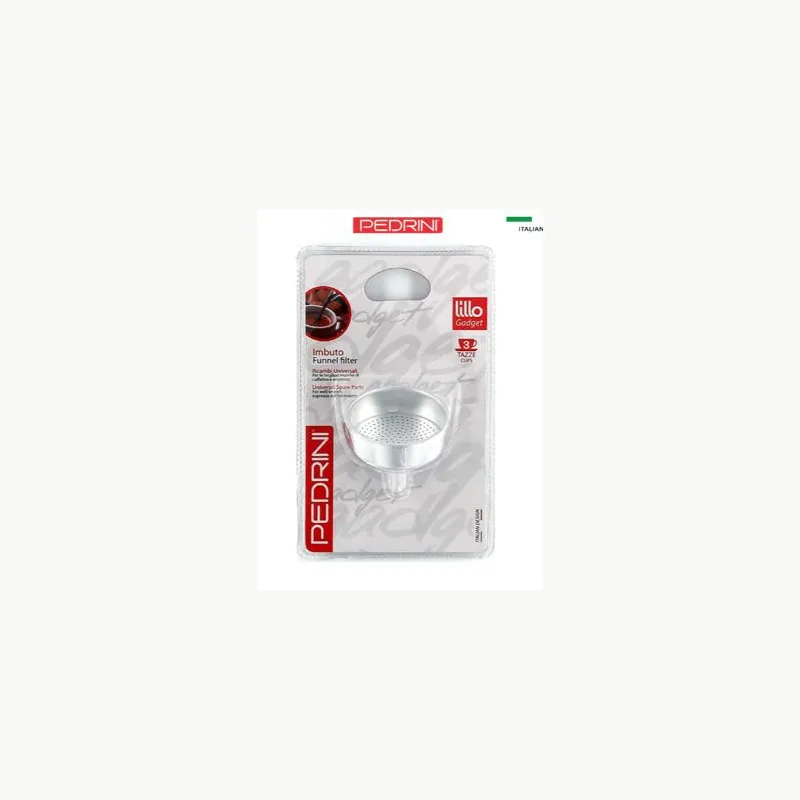 Combo 2x PEDRINI Phễu Thay Thế Kaffettiera Ấm Pha Cà Phê 3 Tách 15