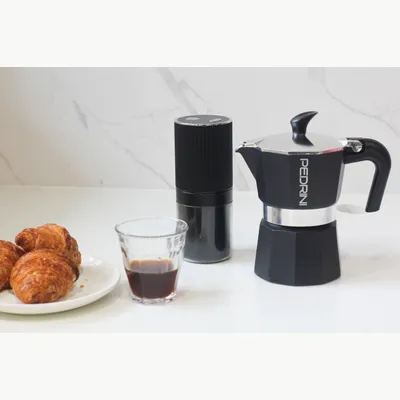 PEDRINI Aroma Coffee Maker 6 Cups - Black