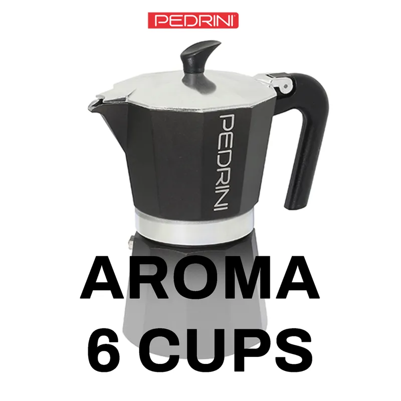 PEDRINI Aroma Ấm Pha Cà Phê 6 Tách - Đen 15