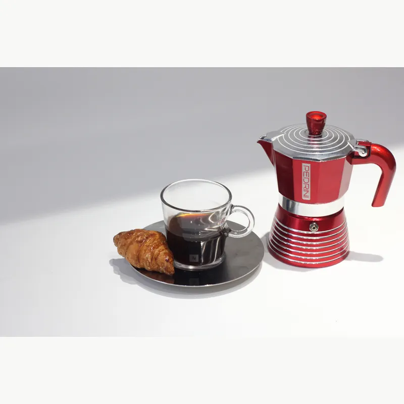 PEDRINI Infinity Passion Ấm Pha Cà Phê 3 Tách - Đỏ 4