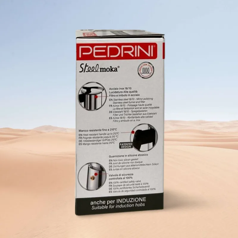 PEDRINI Infinity Passion Ấm Pha Cà Phê 6 Tách - Đỏ 11