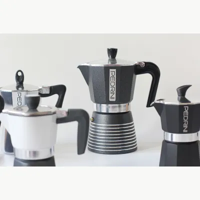 PEDRINI Infinity Rock Coffee Maker 2 Cups - Black