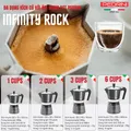 PEDRINI Infinity Rock Ấm Pha Cà Phê 1 Tách - Đen 15
