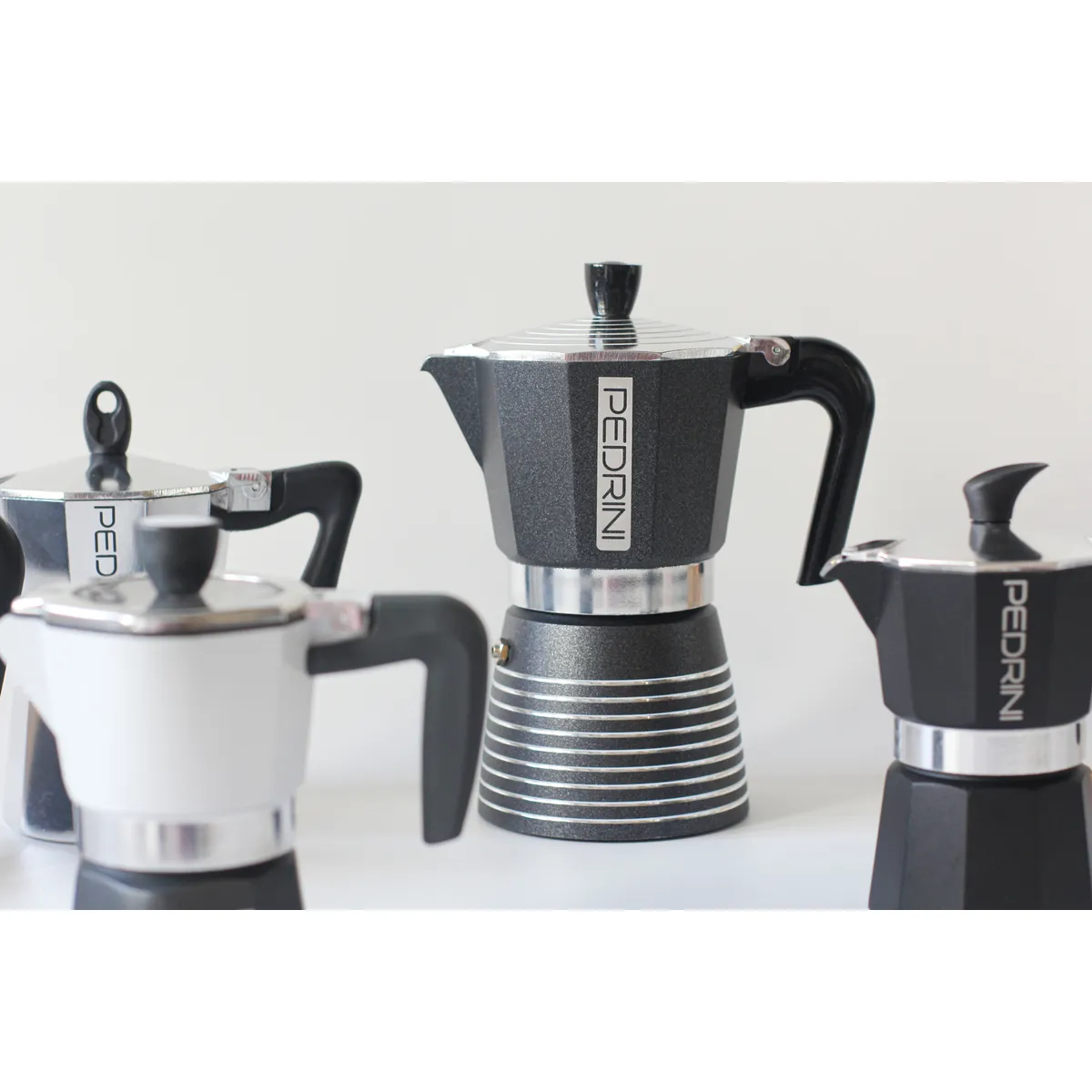 PEDRINI Kaffettiera Ấm Pha Cà Phê 1 Tách - Đỏ