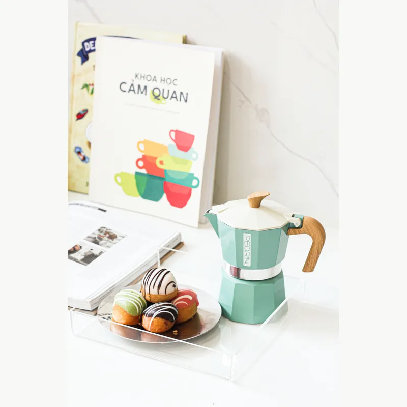 PEDRINI Kaffettiera Ấm Pha Cà Phê 3 Tách - Đen 13