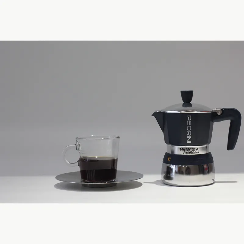 PEDRINI Kaffettiera Ấm Pha Cà Phê 3 Tách - Đen 3