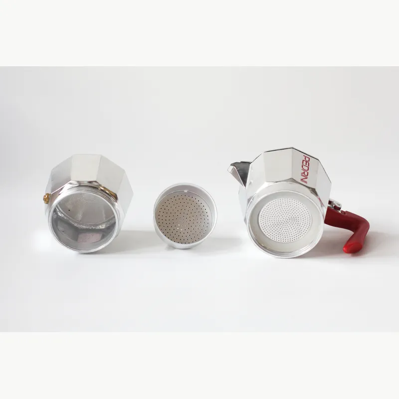 PEDRINI Kaffettiera Ấm Pha Cà Phê 3 Tách - Đỏ 13