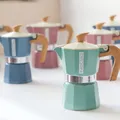 PEDRINI MyMoka Color Ấm Pha Cà Phê 3 Tách - Xanh Vintage 12