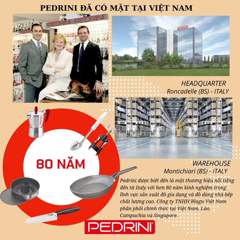 PEDRINI MyMoka induction Ấm Pha Cà Phê 6 Tách 15