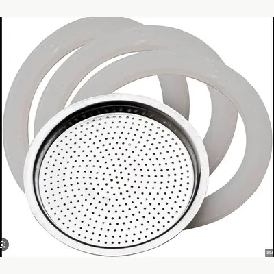 PEDRINI Replacement 3 Gaskets & 1 Filter Kaffettiera Coffee Maker 2 Cups