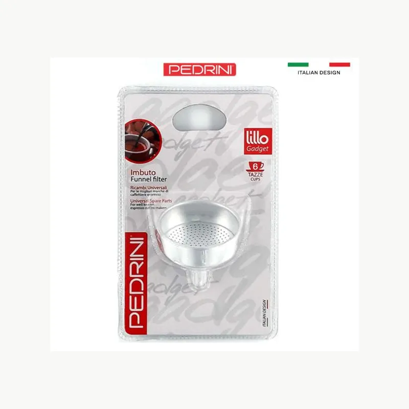 PEDRINI Phễu Thay Thế Kaffettiera Ấm Pha Cà Phê 6 Tách 10