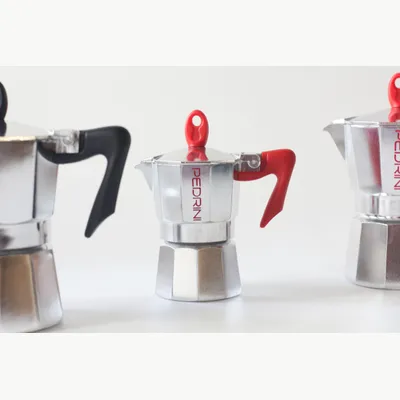 PEDRINI Replacement Handle Kaffettiera Coffee Maker 2 Cups - Red